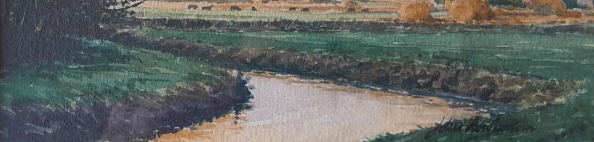 UK Artist John Rowbottom Watercolour. Signed And Framed (38 x 33cm).