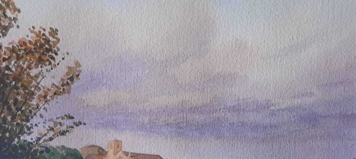 UK Artist John Rowbottom Watercolour. Signed And Framed (38 x 33cm).