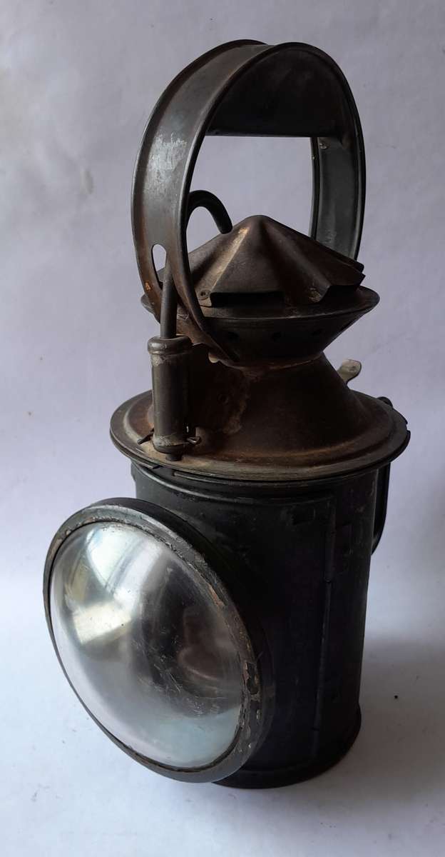 Original Complete SA Railways Tri-Colour Signal Lamp. 34cm.