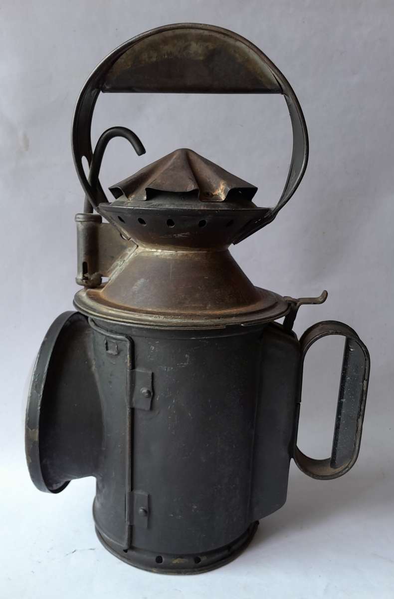 Original Complete SA Railways Tri-Colour Signal Lamp. 34cm.