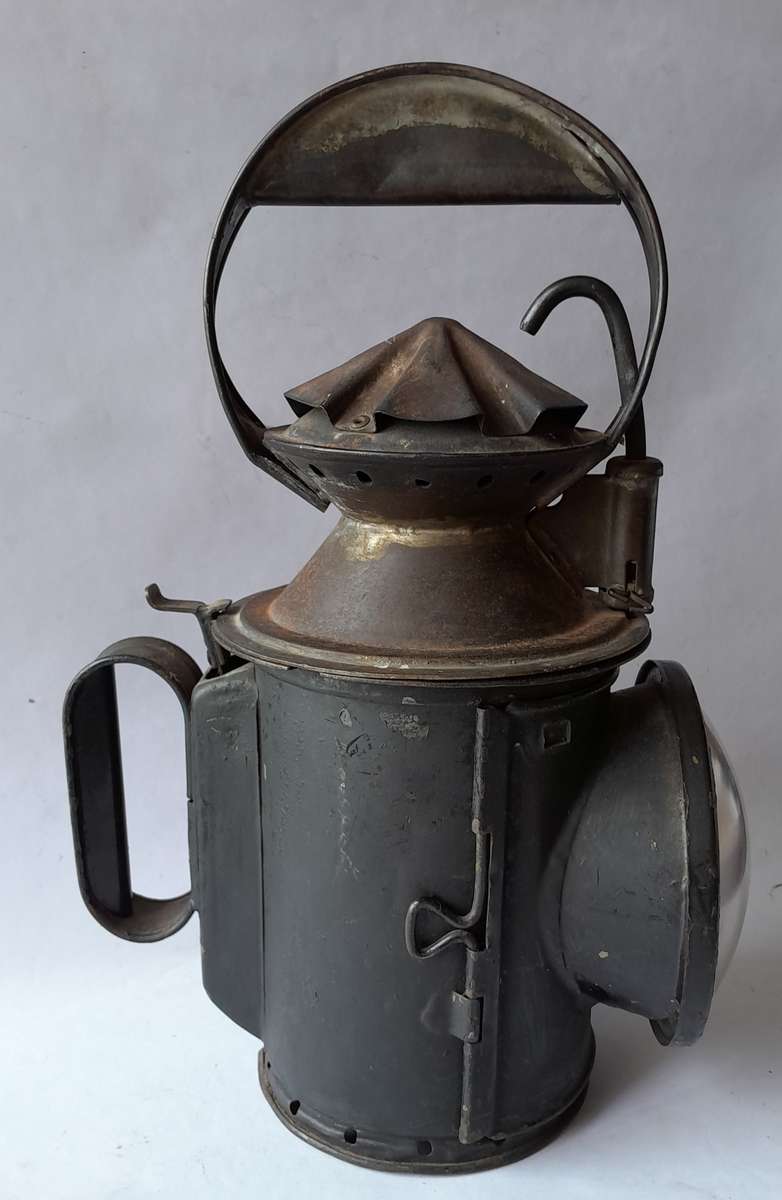 Original Complete SA Railways Tri-Colour Signal Lamp. 34cm.