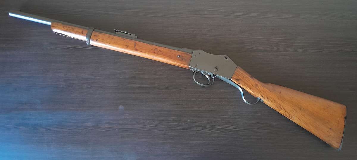 Boer War 1887 BSA Martini-Henry Carbine with Cartridge and Display Stand