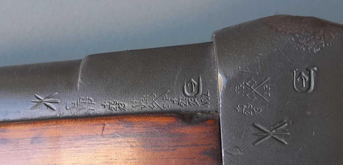 Boer War 1887 BSA Martini-Henry Carbine with Cartridge and Display Stand