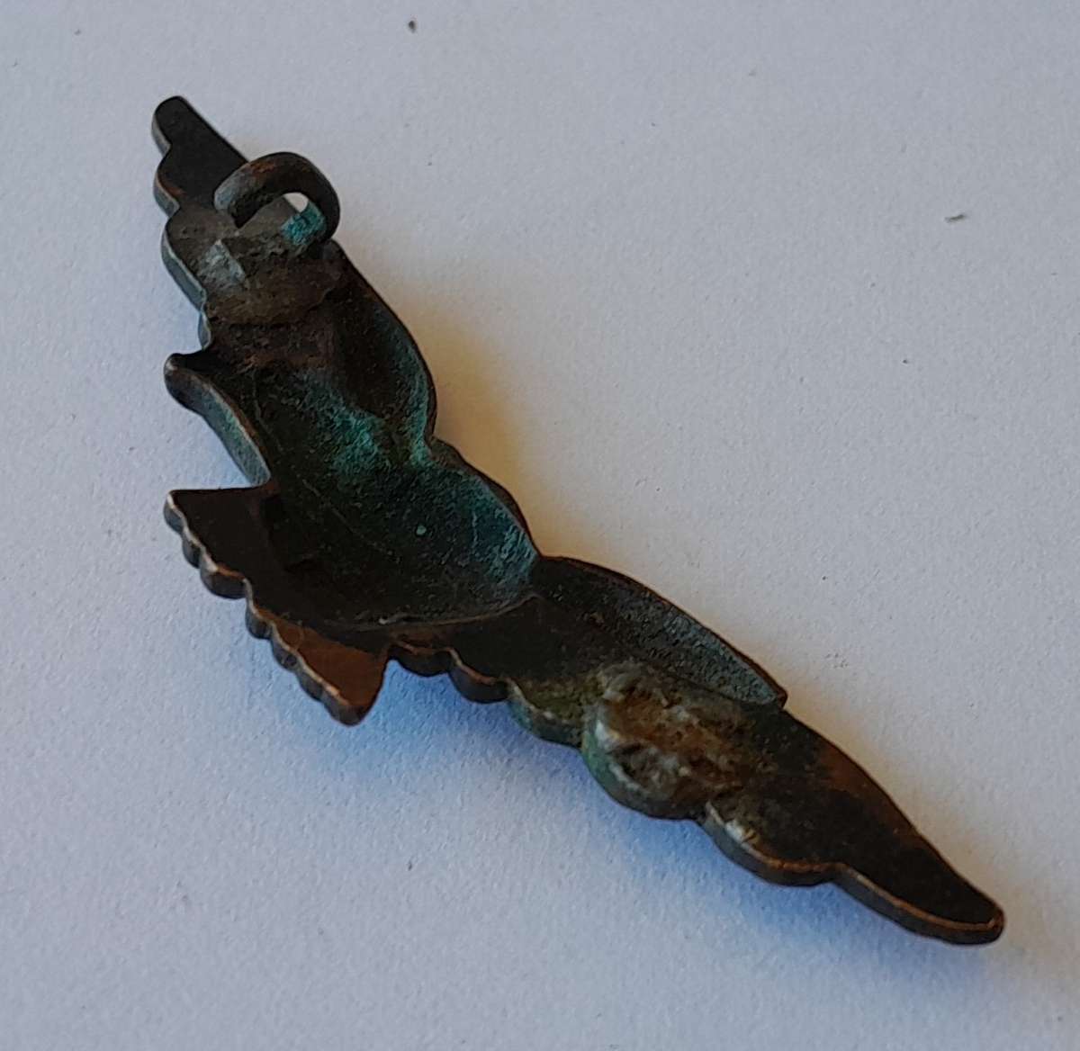 WW2 Royal Air Force Eagle Badge.  No Lugs.