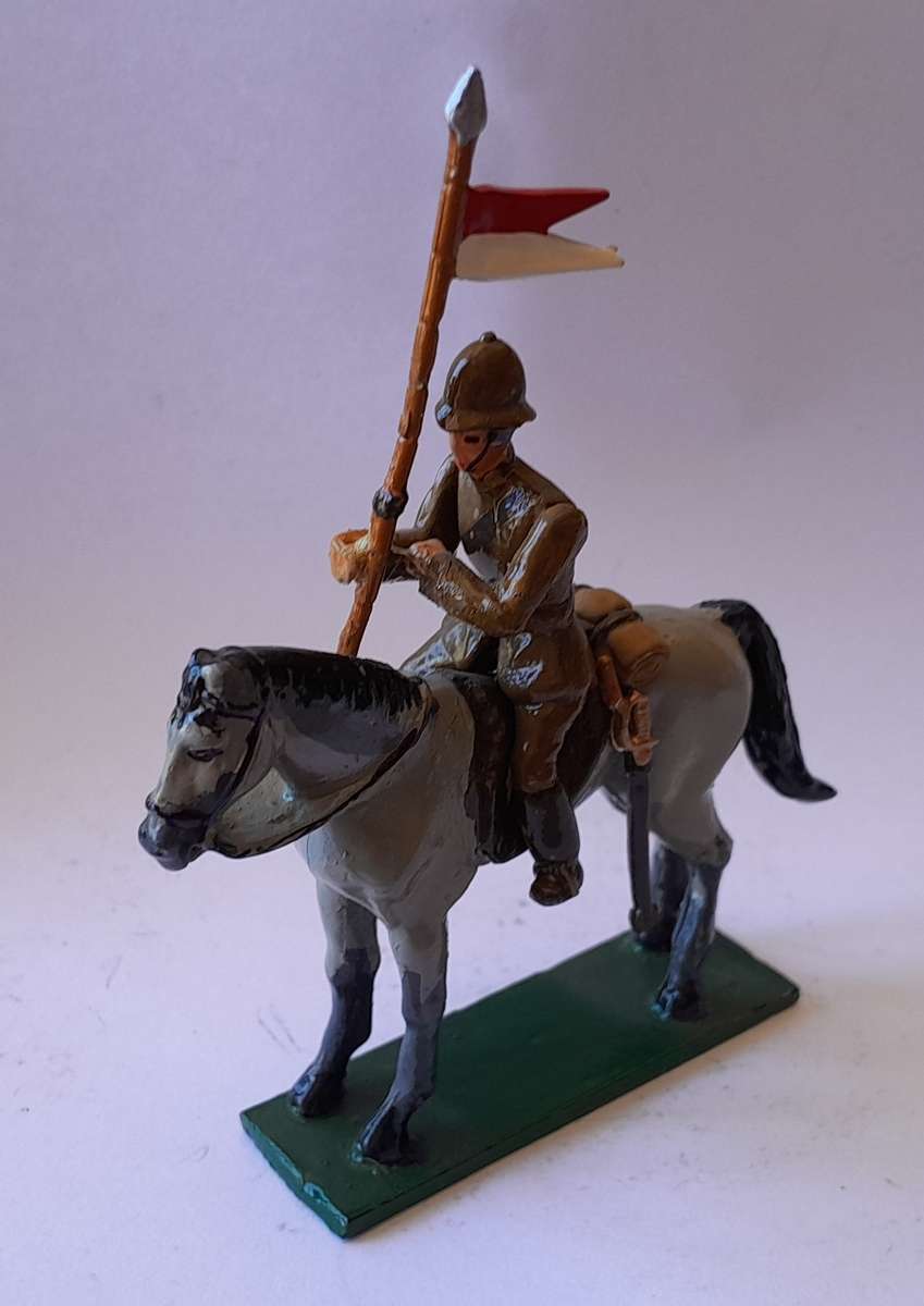Boer War British Cavalryman Lead Figurine.  8cm