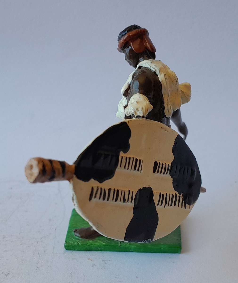 Rare Vintage Little Legion Zulu War Warrior Lead Figurine.  5.5cm