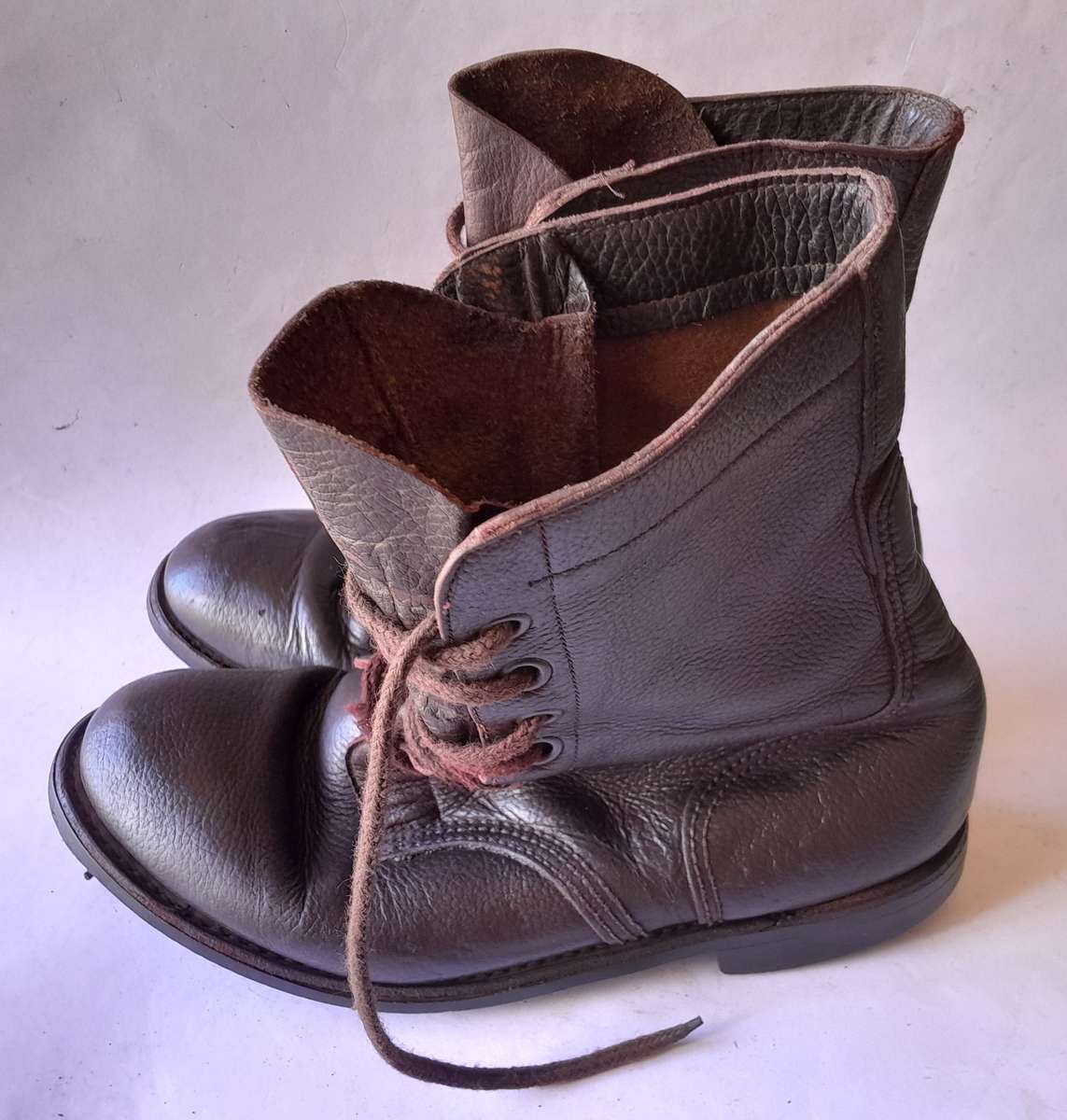 Vintage Pair SADF Leather Boots. Size 7.