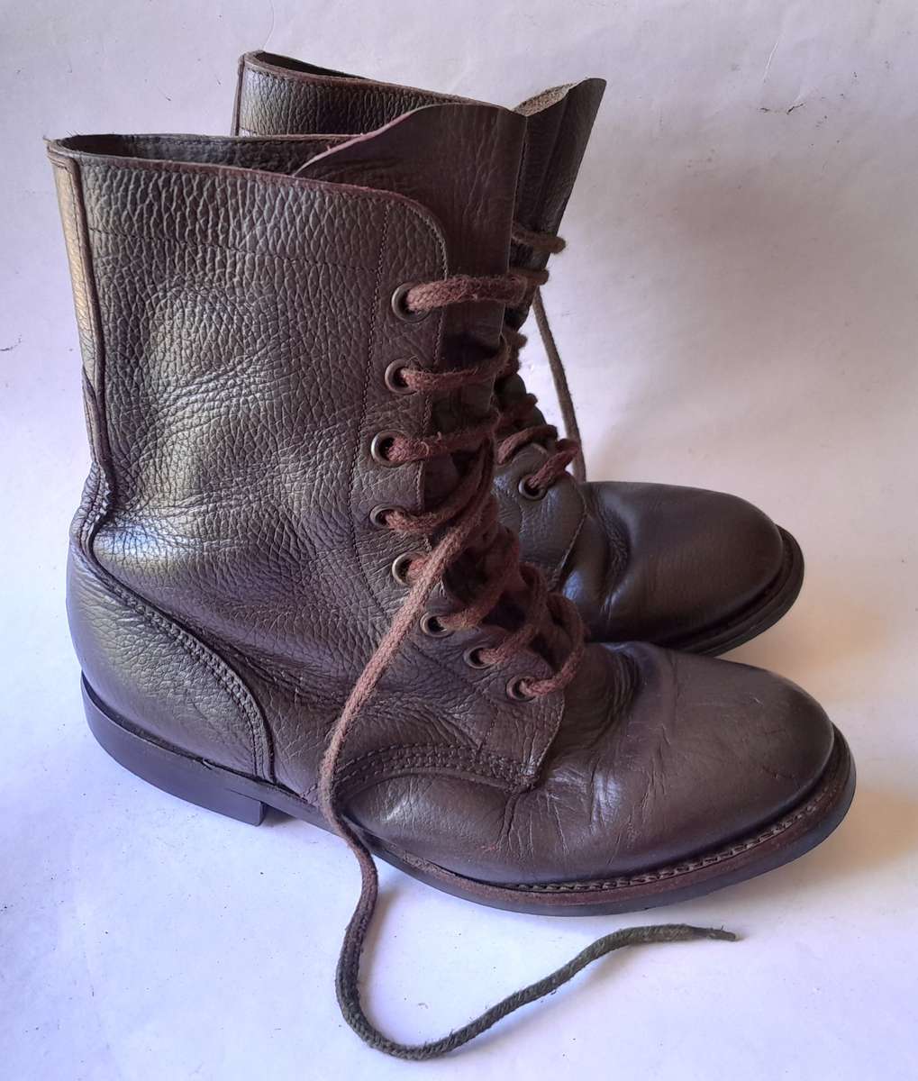 Vintage Pair SADF Leather Boots. Size 7.