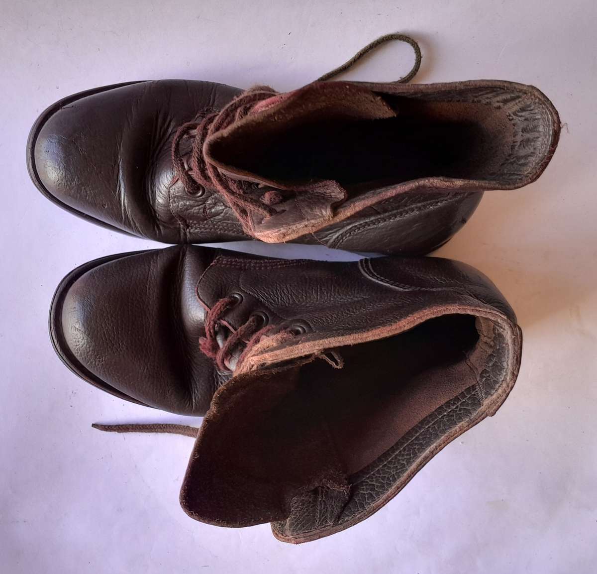 Vintage Pair SADF Leather Boots. Size 7.