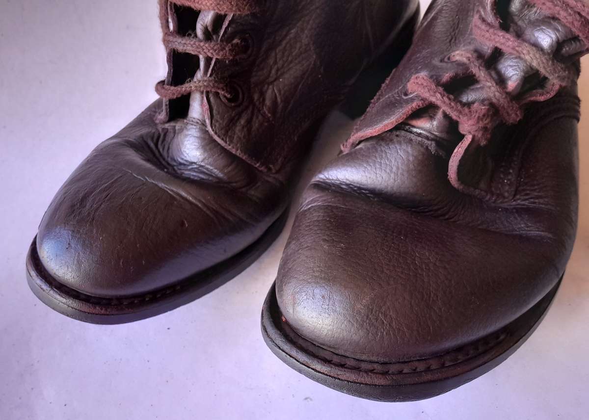Vintage Pair SADF Leather Boots. Size 7.