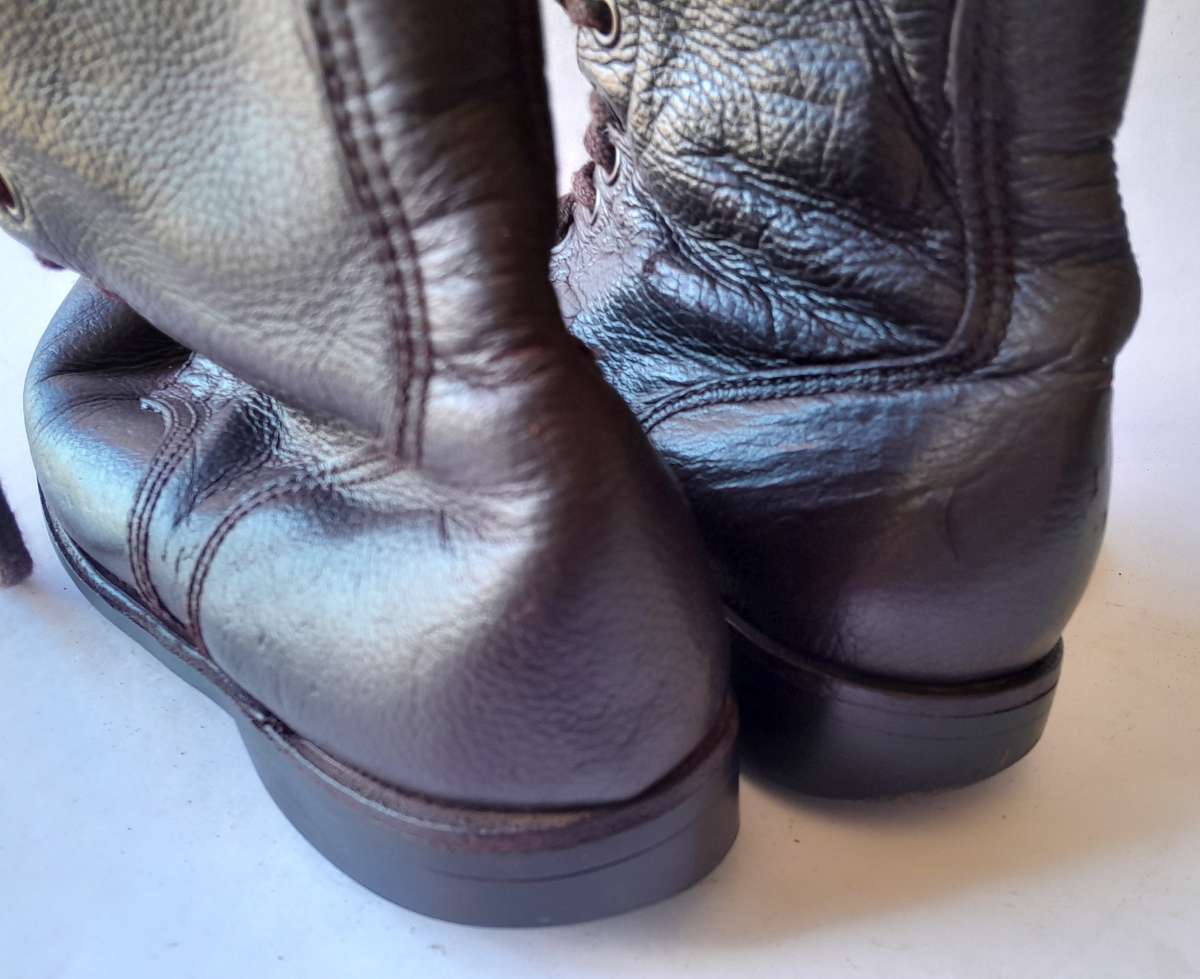 Vintage Pair SADF Leather Boots. Size 7.