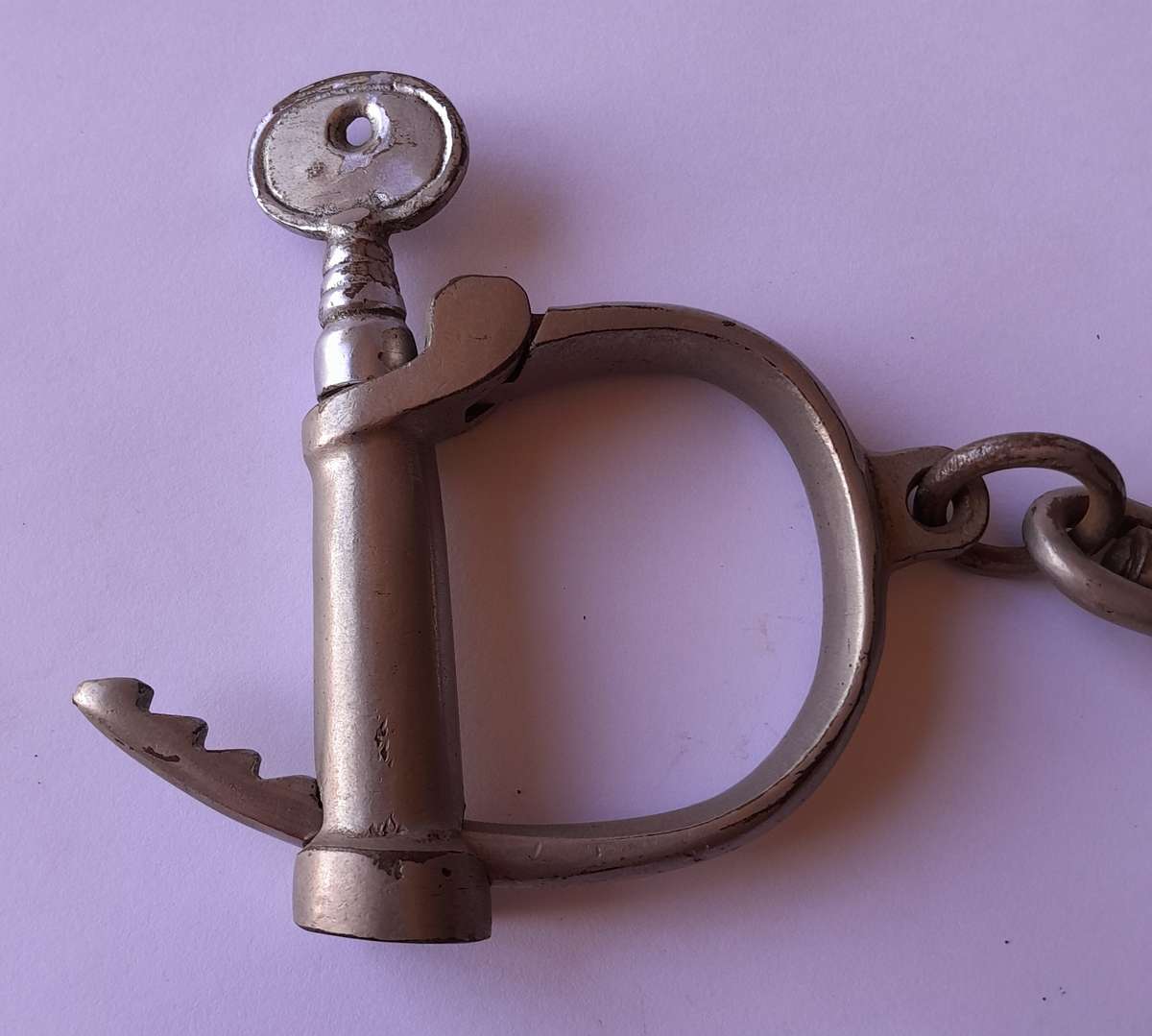 1950s Handcuffs With Screw Key. Fully Functional.