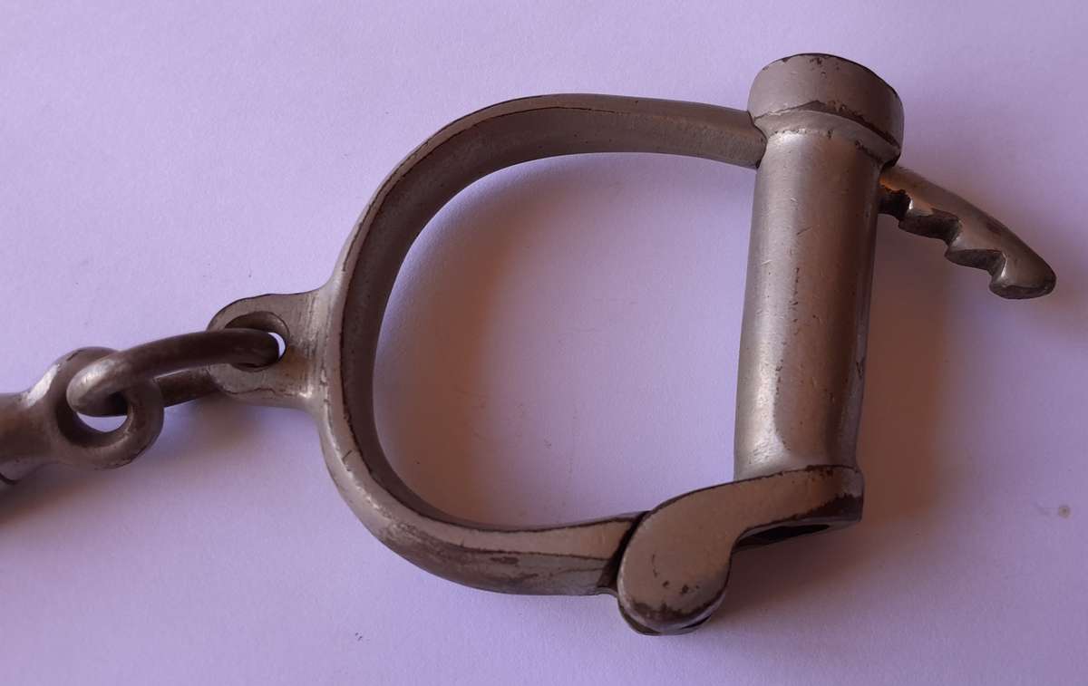 1950s Handcuffs With Screw Key. Fully Functional.