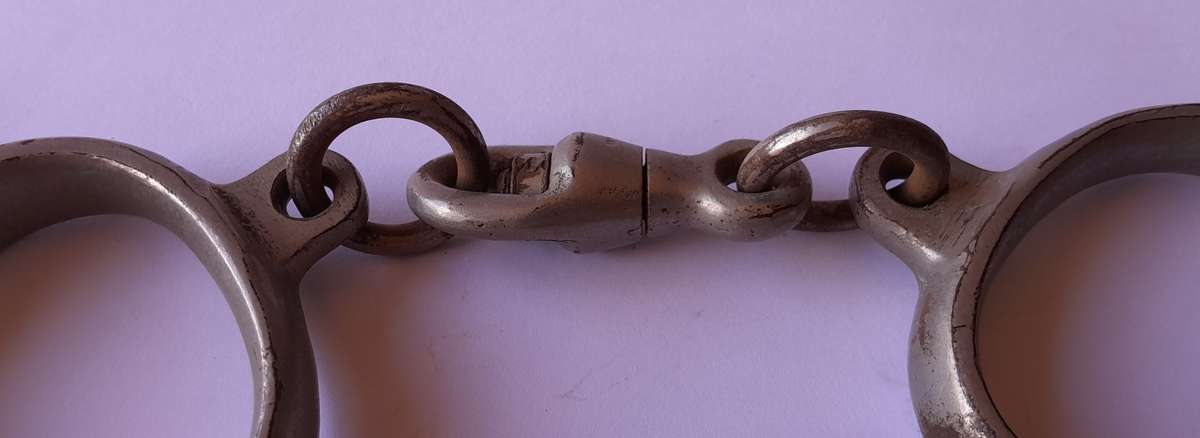 1950s Handcuffs With Screw Key. Fully Functional.