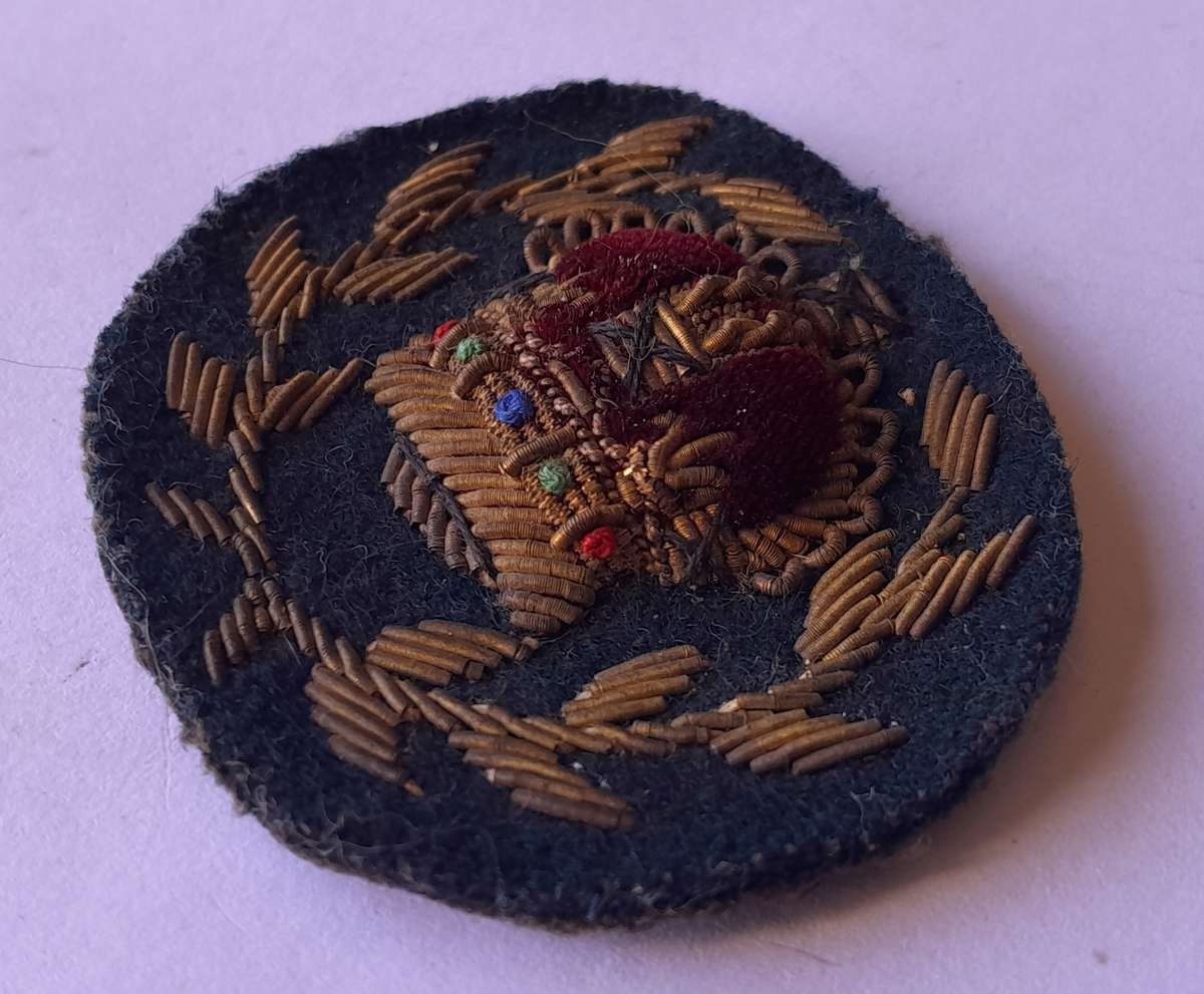 WW2 British Warrant Officer Bullion Rank Badge.