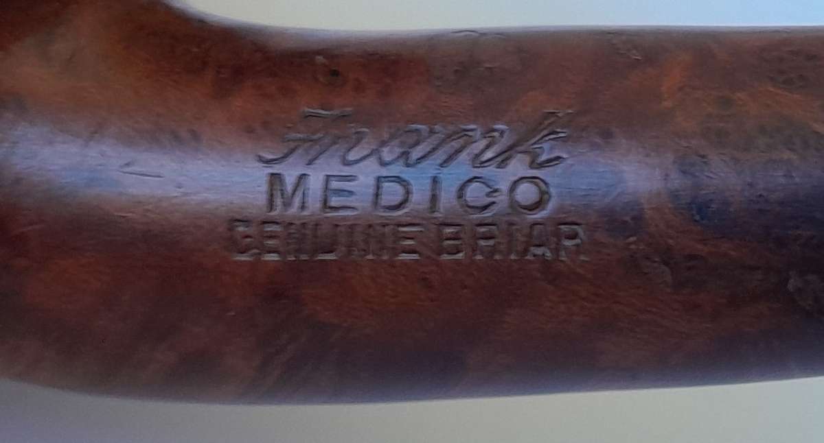 Vintage Frank Medico 155 Genuine Briar Estate Pipe.