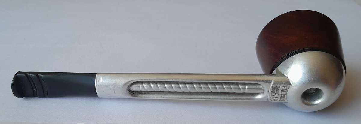 Vintage Falcon Aluminium & Briar Standard System Pipe.  Interchangeable Bowl.