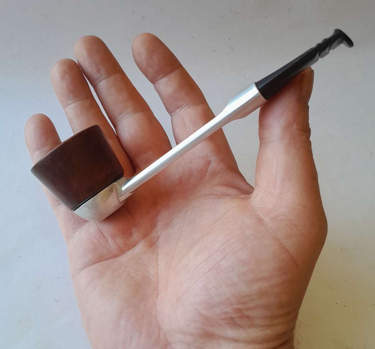 Vintage Falcon Aluminium & Briar Standard System Pipe.  Interchangeable Bowl.