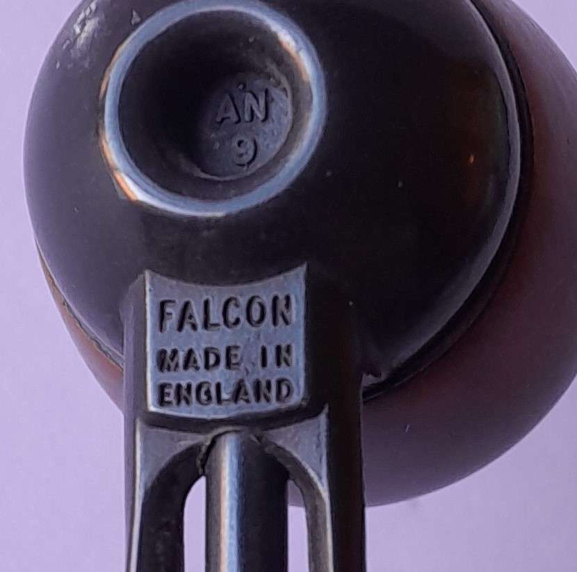 Vintage Falcon Briar & Black Aluminium Pipe.  Interchangeable bowl.