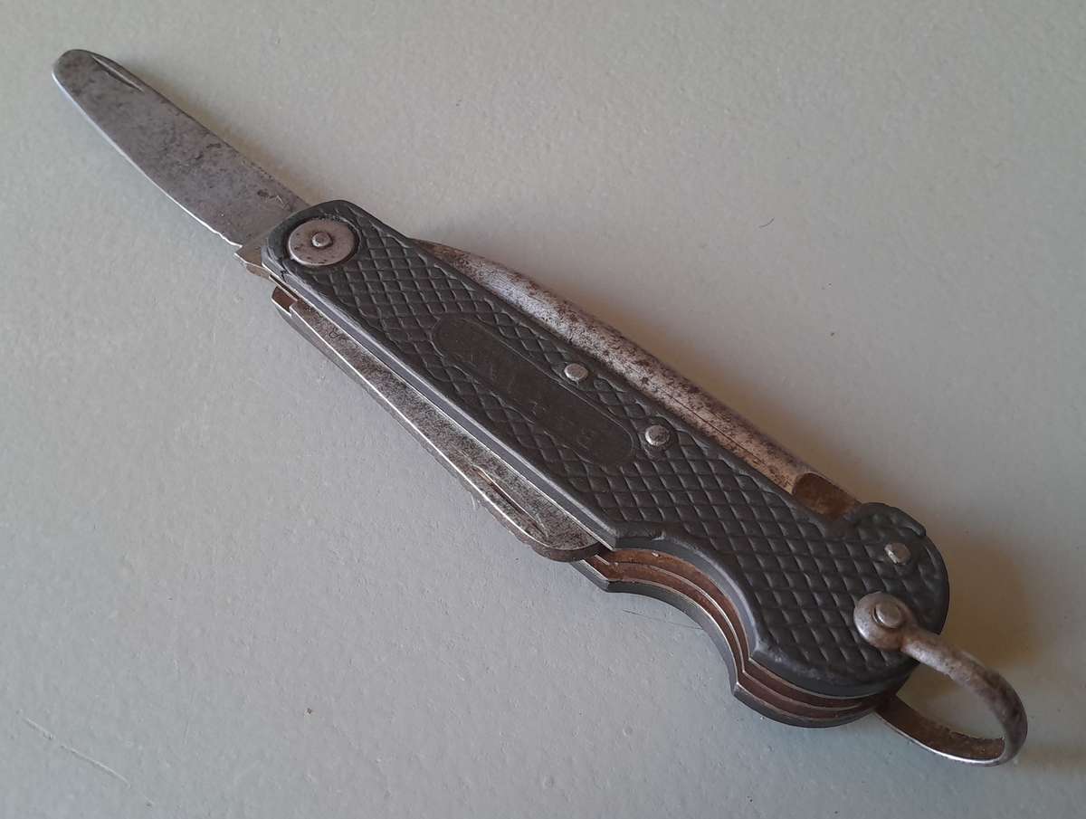 "Reserved" WW1 / WW2 Era Seaman's Marlin Spike Jack Knife By John Watts, Sheffield.