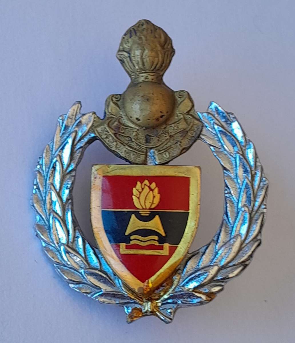 SADF 2 Field Engineer Cap Badge.  Lugs Intact.