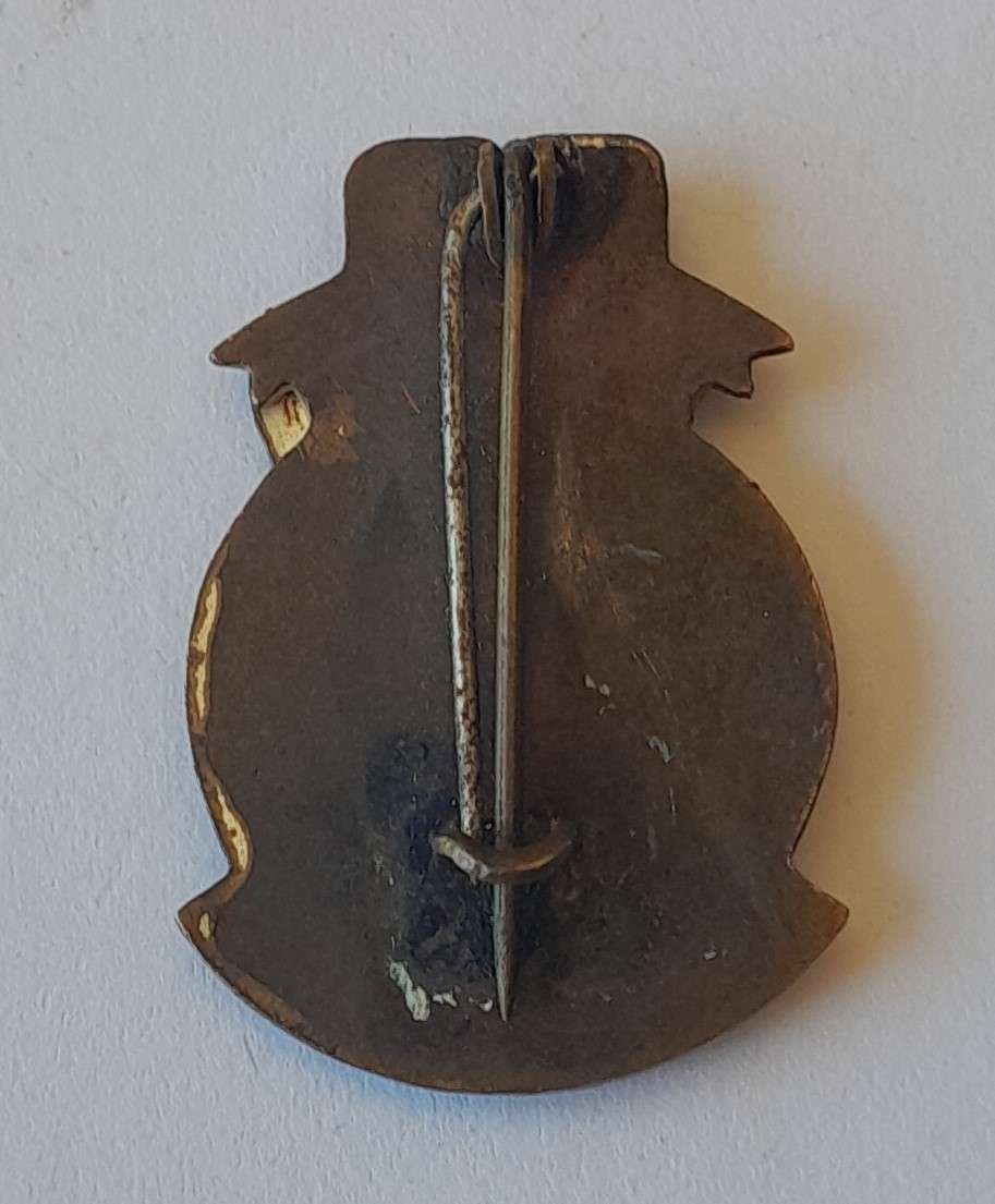 Rare WW2 SA Air Force 60 Squadron Lapel Badge. Pin Intact.