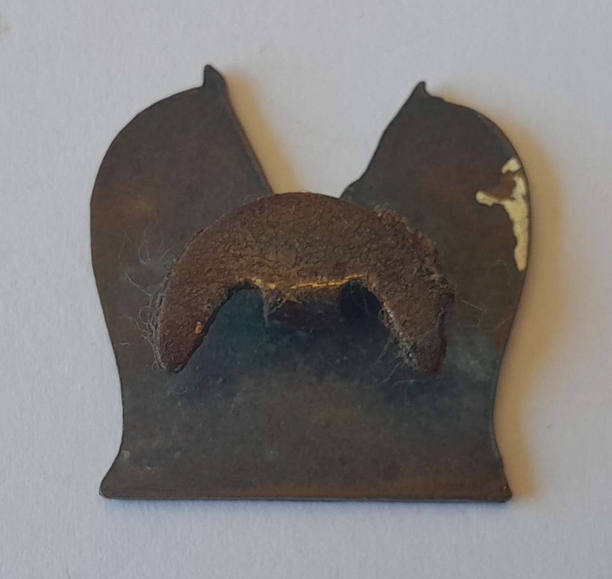 Rare Orange Free State Mounted Boer Enameled Lapel Badge.  Pin Intact.