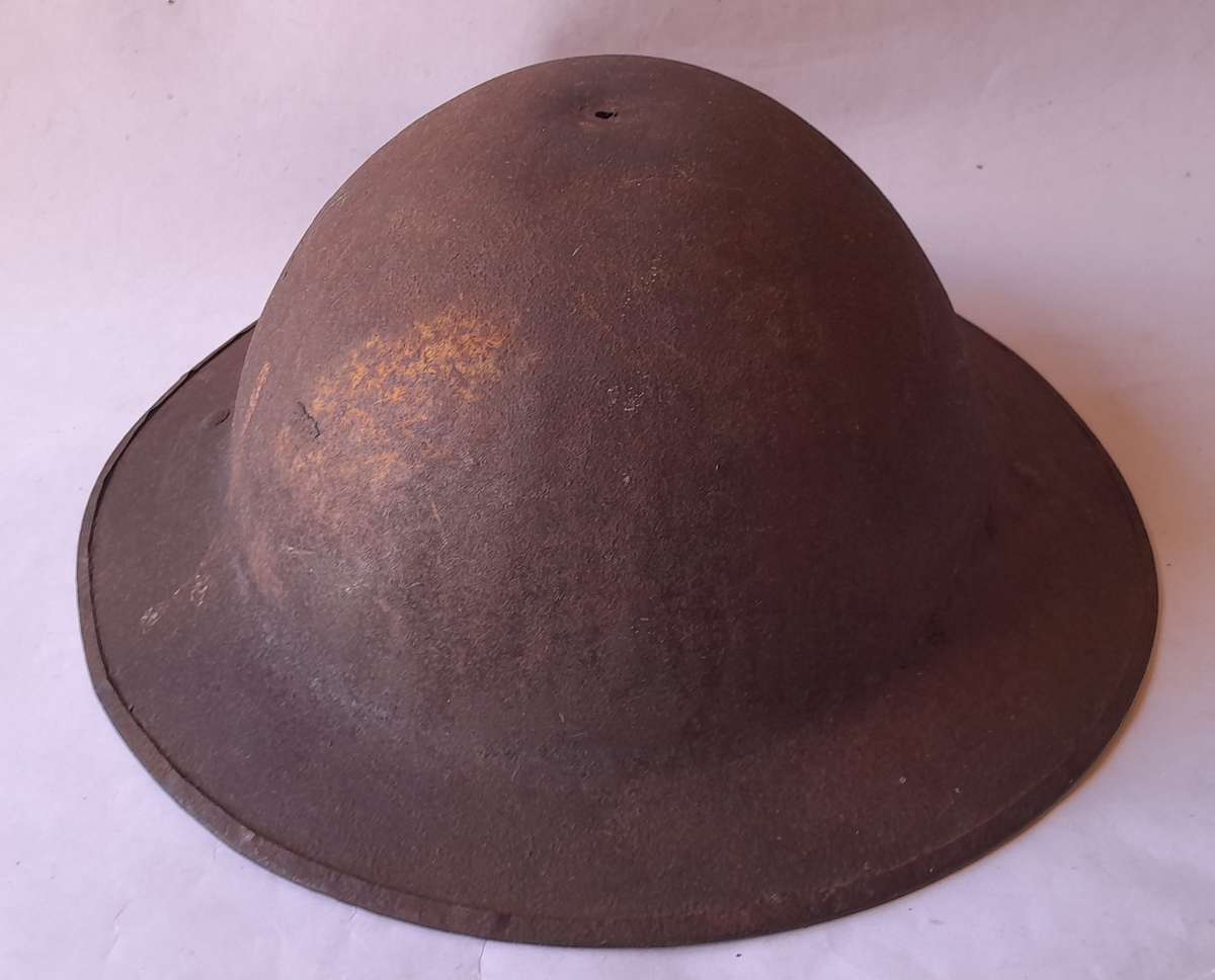 Rare WW1 MK 1 Brodie Helmet With the Split Pin Bales.  No Inner / Chin Strap.