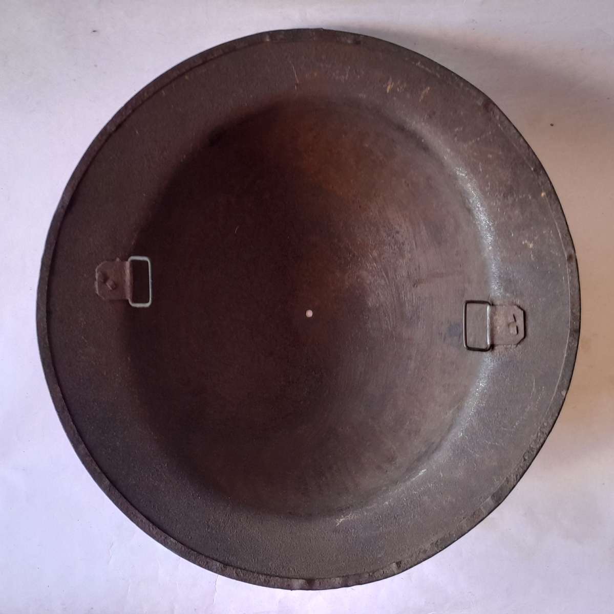 Rare WW1 MK 1 Brodie Helmet With the Split Pin Bales.  No Inner / Chin Strap.
