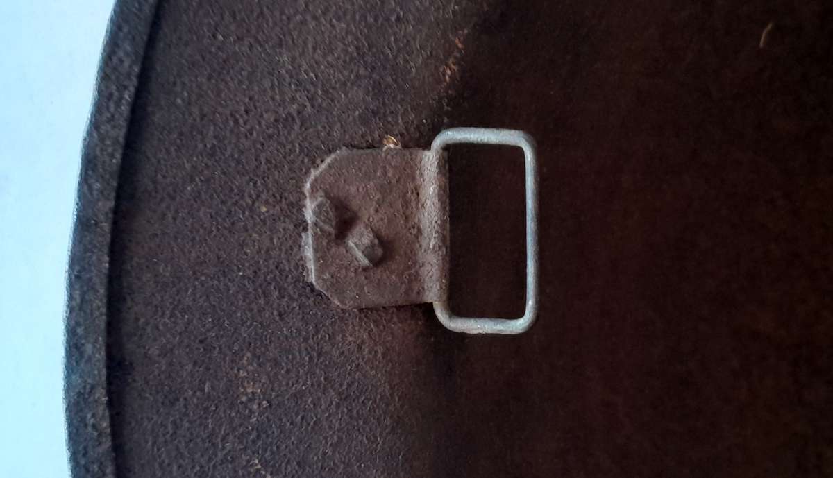 Rare WW1 MK 1 Brodie Helmet With the Split Pin Bales.  No Inner / Chin Strap.