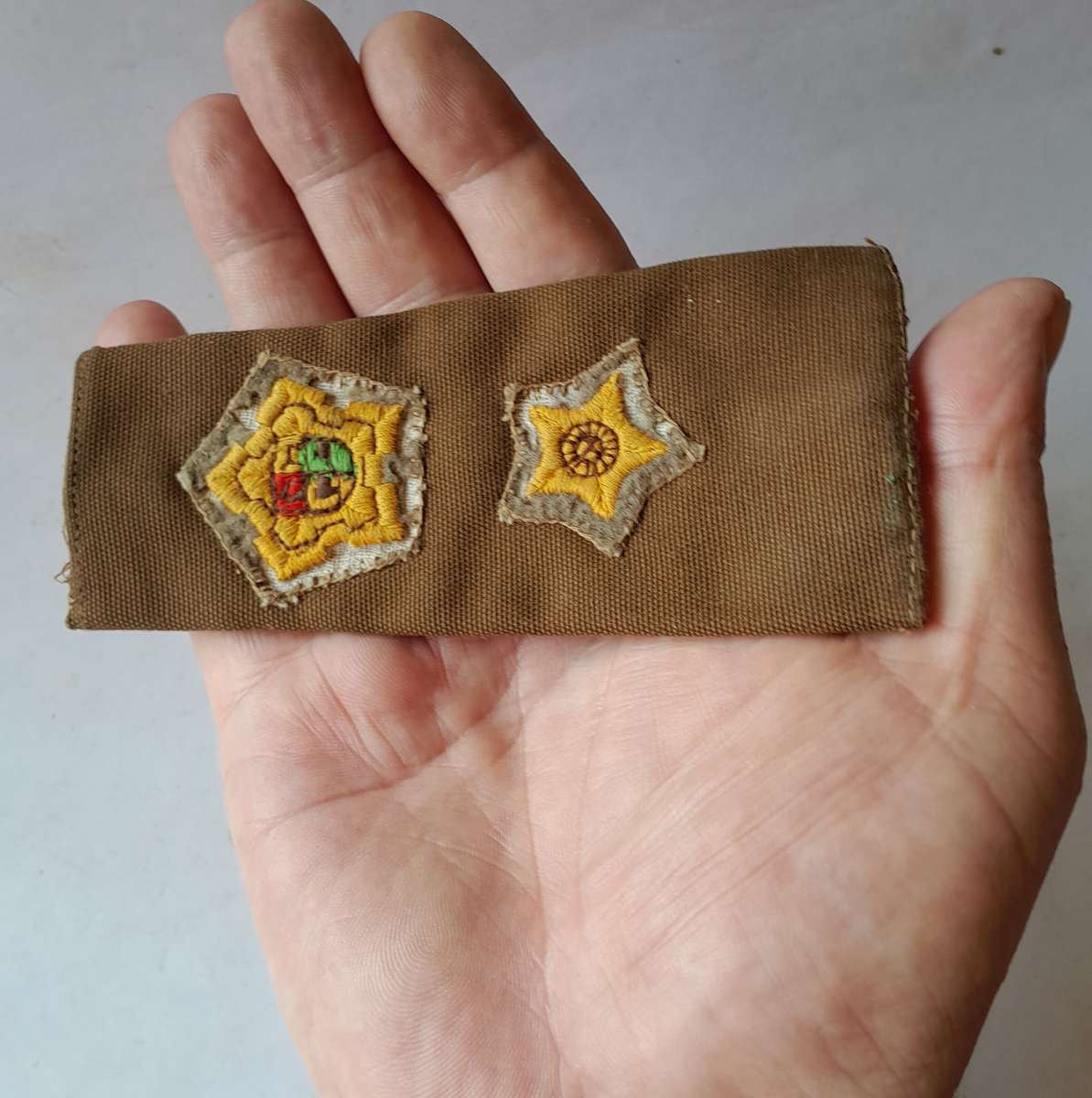 Early SA Army Commandant Rank Slip-on.