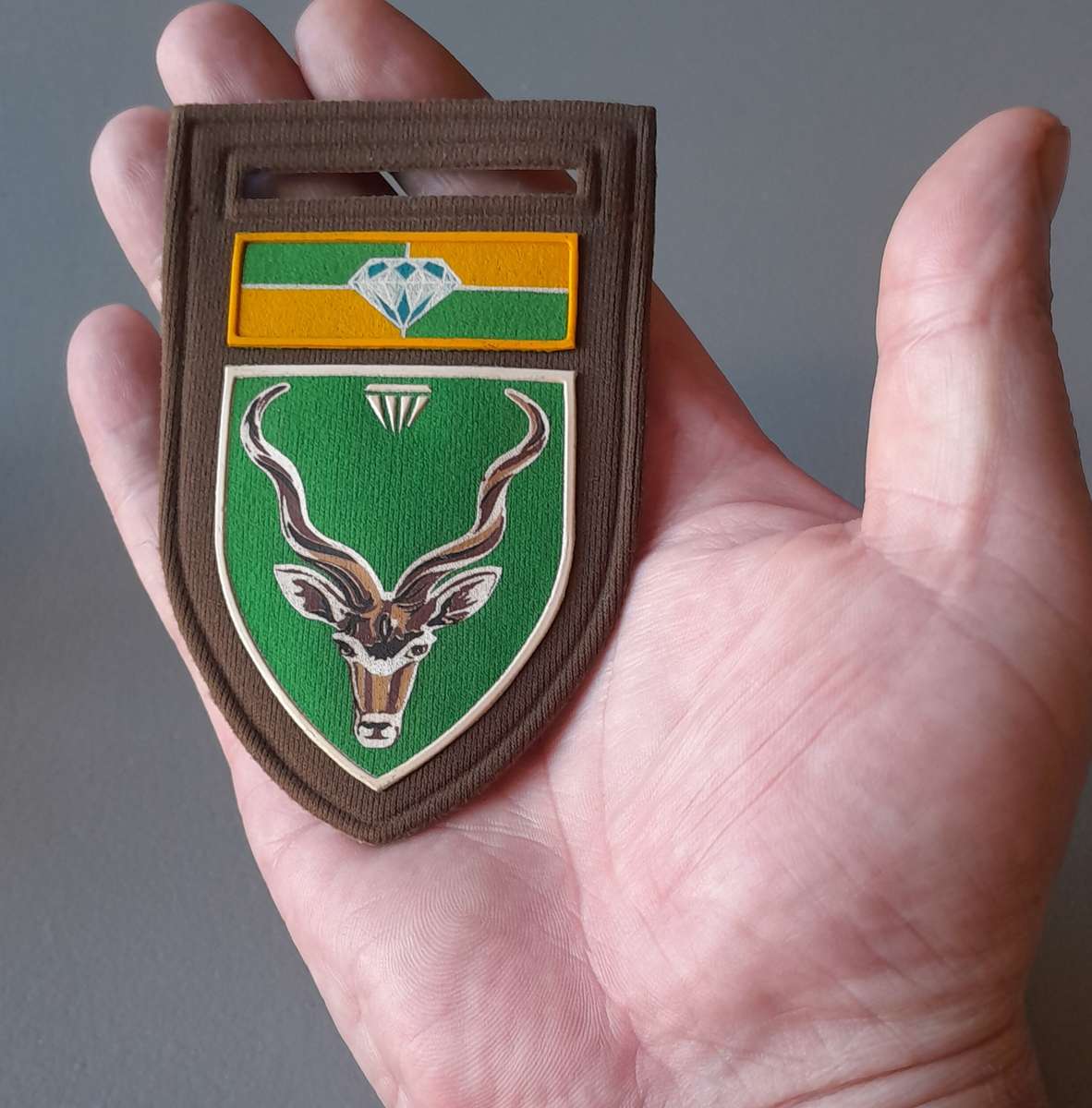 SADF Barkley West Commando Tupper Flash. No Pin.