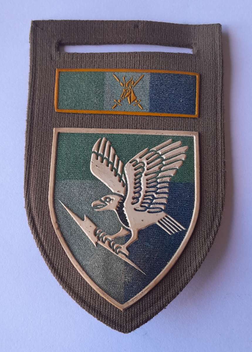 SADF 5 Signal Regiment Tupper Flash.  Directorate Signals Command Bar. Pin Intact.