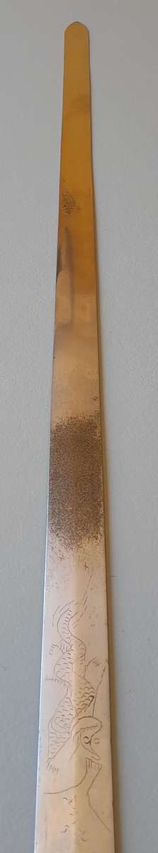 Vintage Chinese Jian Training Sword With Scabbard.