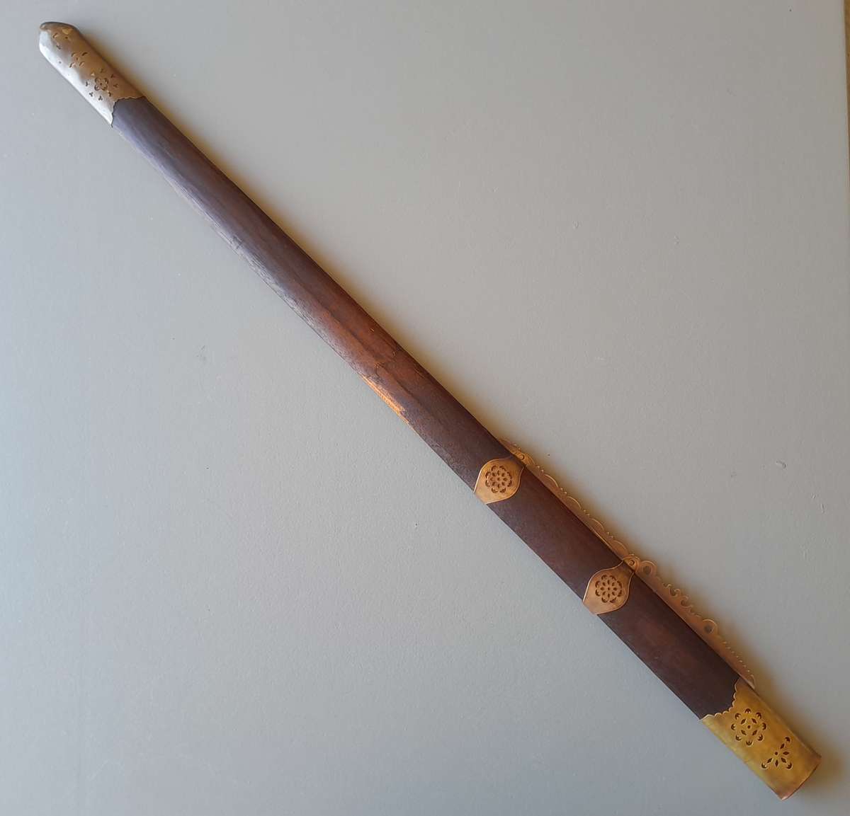 Vintage Chinese Jian Training Sword With Scabbard.
