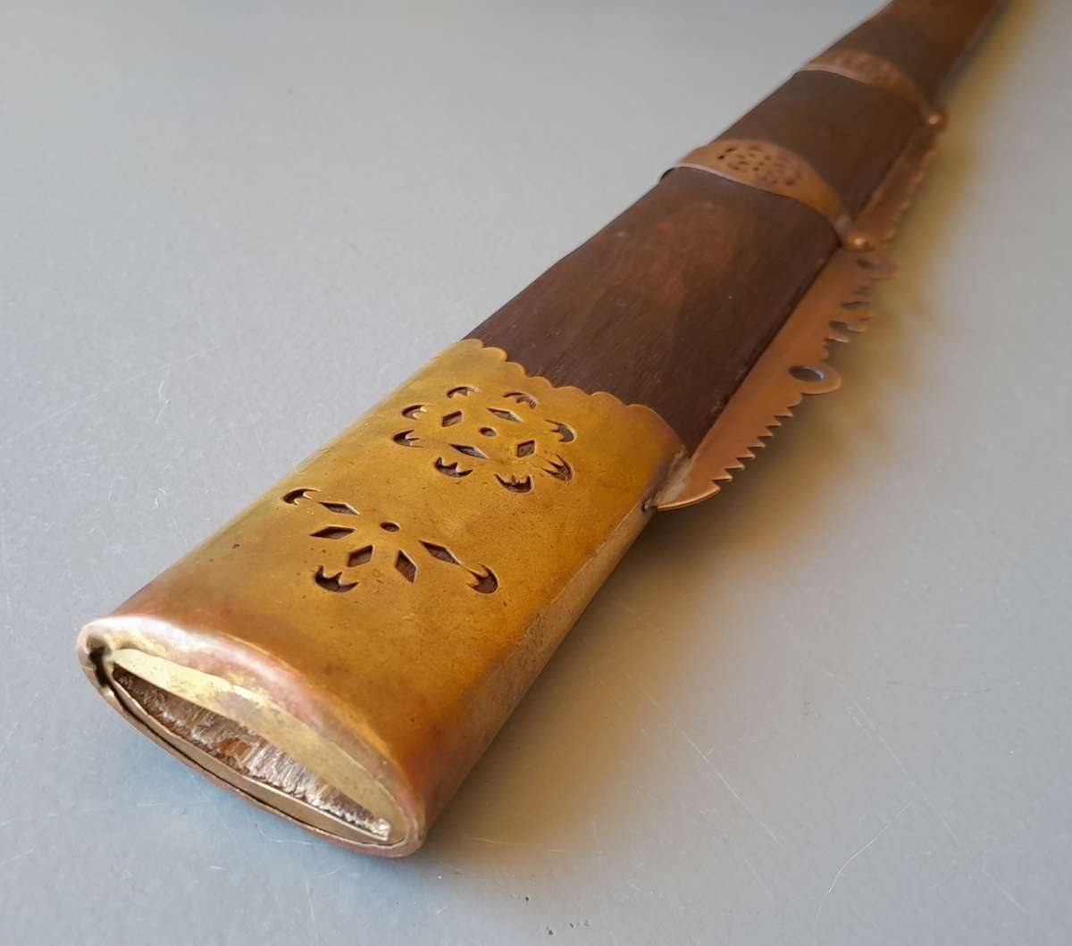 Vintage Chinese Jian Training Sword With Scabbard.