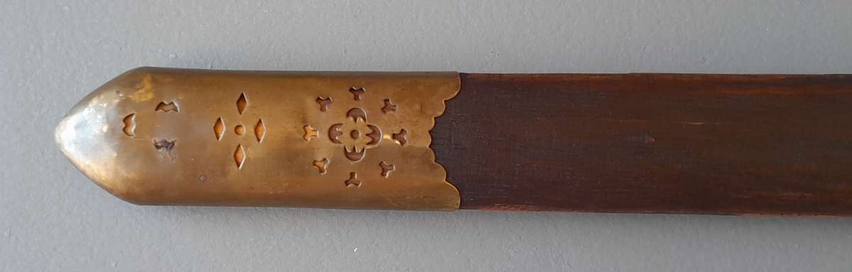 Vintage Chinese Jian Training Sword With Scabbard.