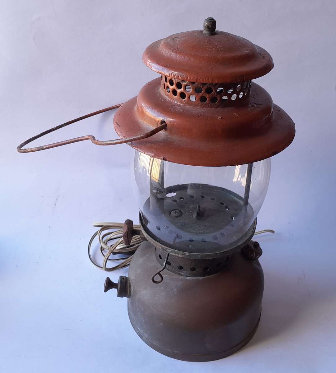 "Reserved"  Vintage 1950's Sun Flame U.S.A. Paraffin Lamp.