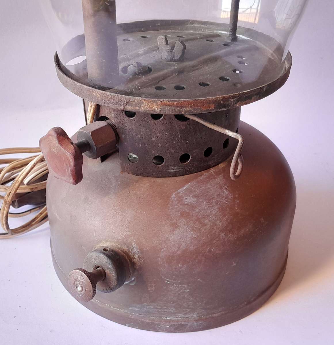 "Reserved"  Vintage 1950's Sun Flame U.S.A. Paraffin Lamp.