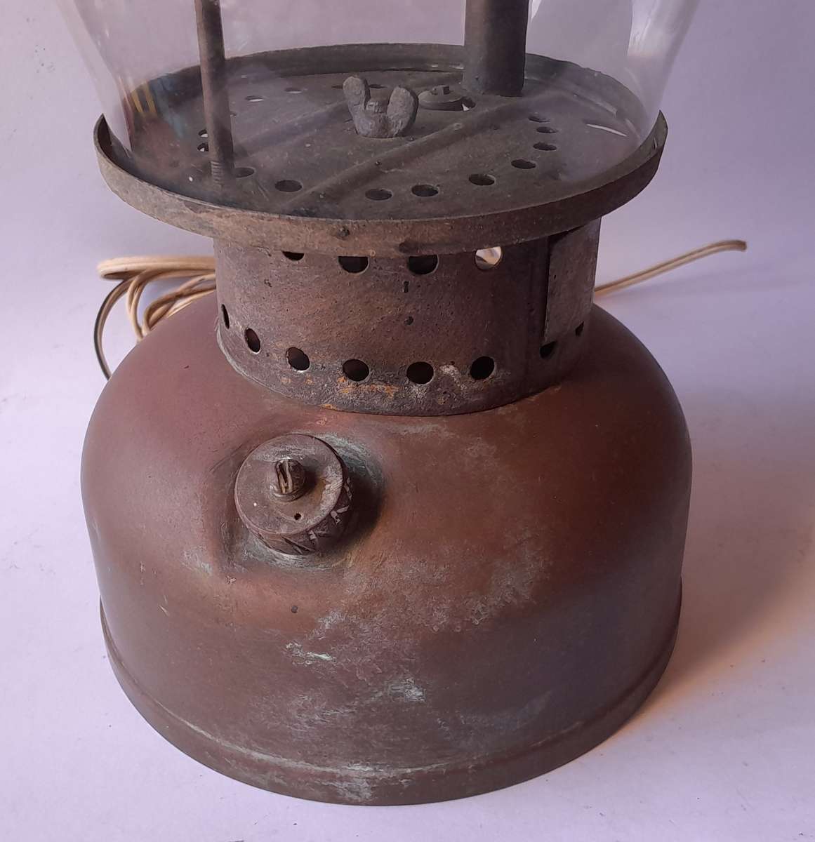"Reserved"  Vintage 1950's Sun Flame U.S.A. Paraffin Lamp.