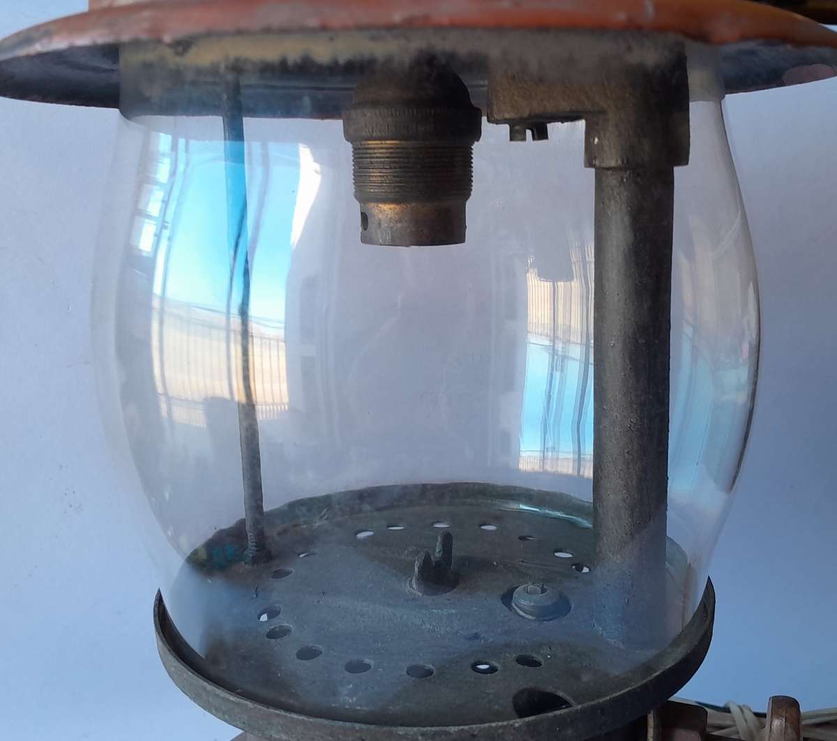 "Reserved"  Vintage 1950's Sun Flame U.S.A. Paraffin Lamp.