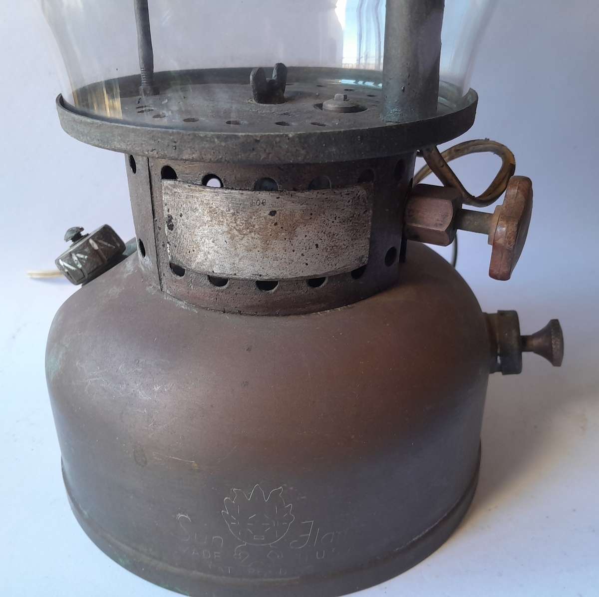 "Reserved"  Vintage 1950's Sun Flame U.S.A. Paraffin Lamp.