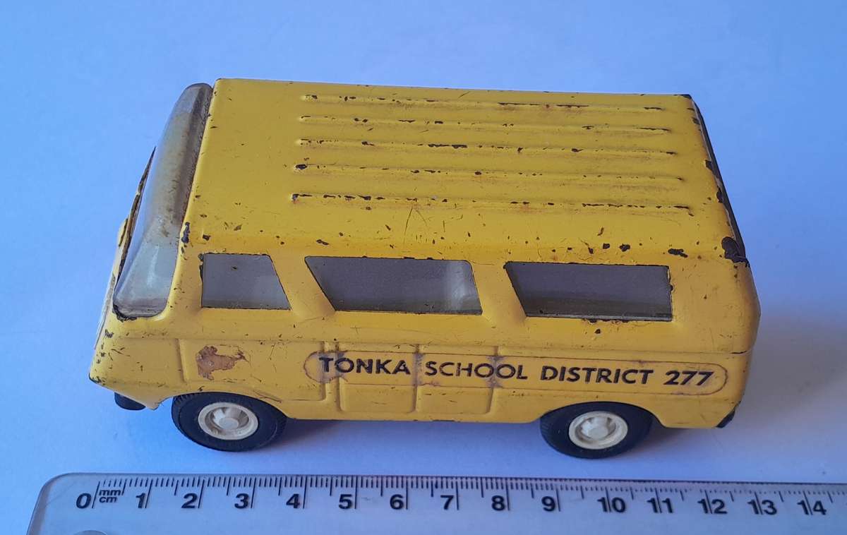 1970's Tonka U.S.A School District 277 Bus. 12.5cm.