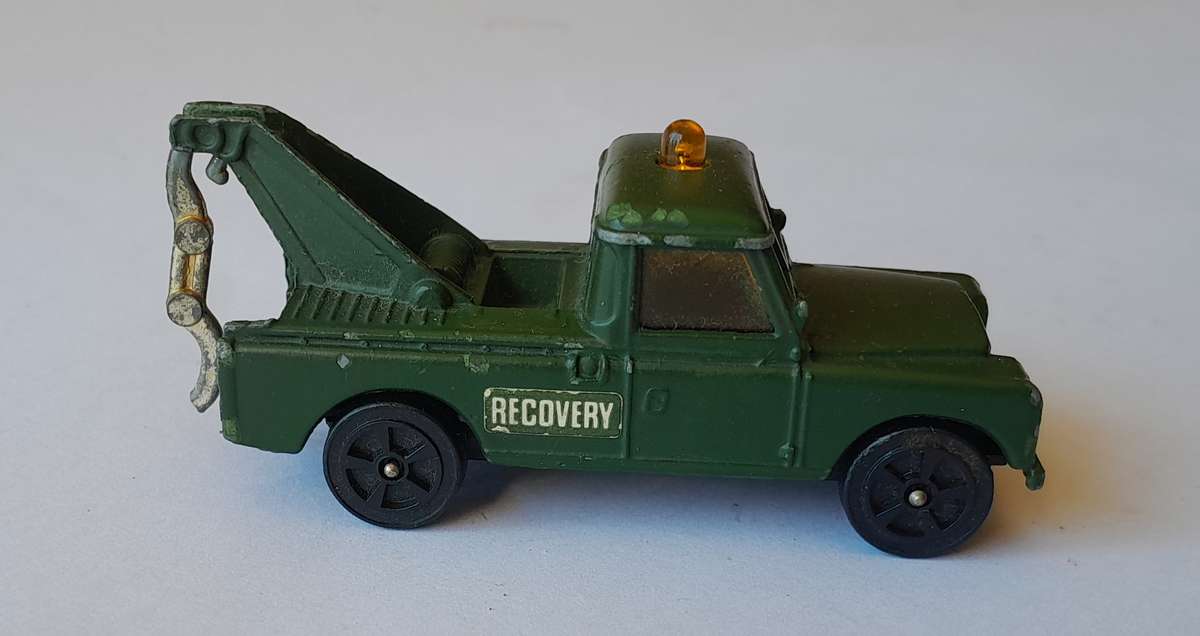 1970's Corgi Juniors Land Rover Army Recovery Vehicle.