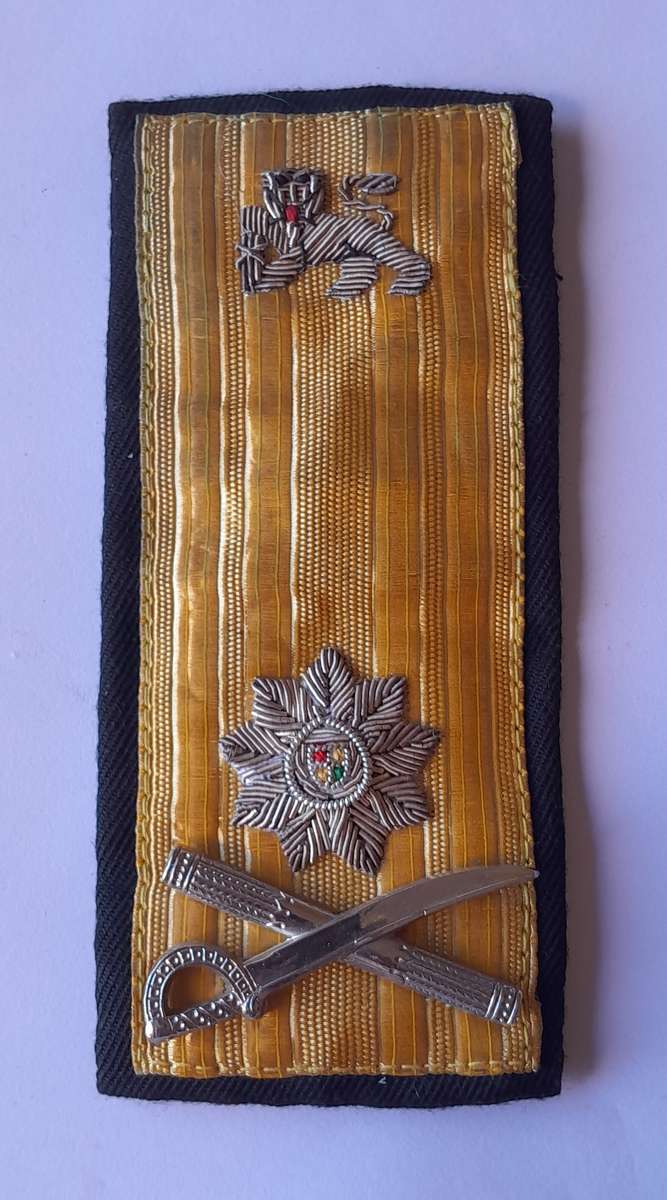 Pair SA Navy Rear Admiral Bullion Rank Shoulder Epaulettes. Good Condition.