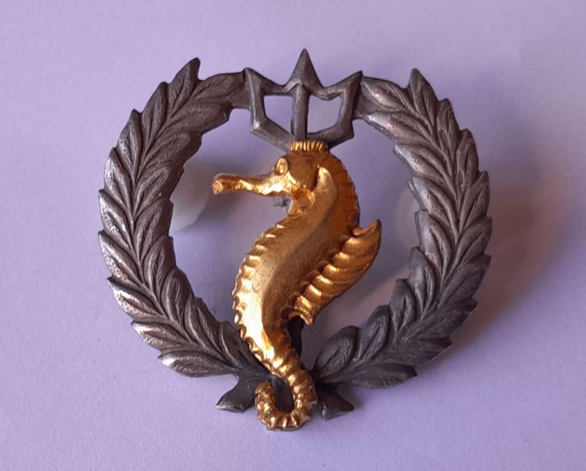 SA Navy Independent Ships & Air/Sea Rescue Flotilla Breast Badge.  Pins Intact.