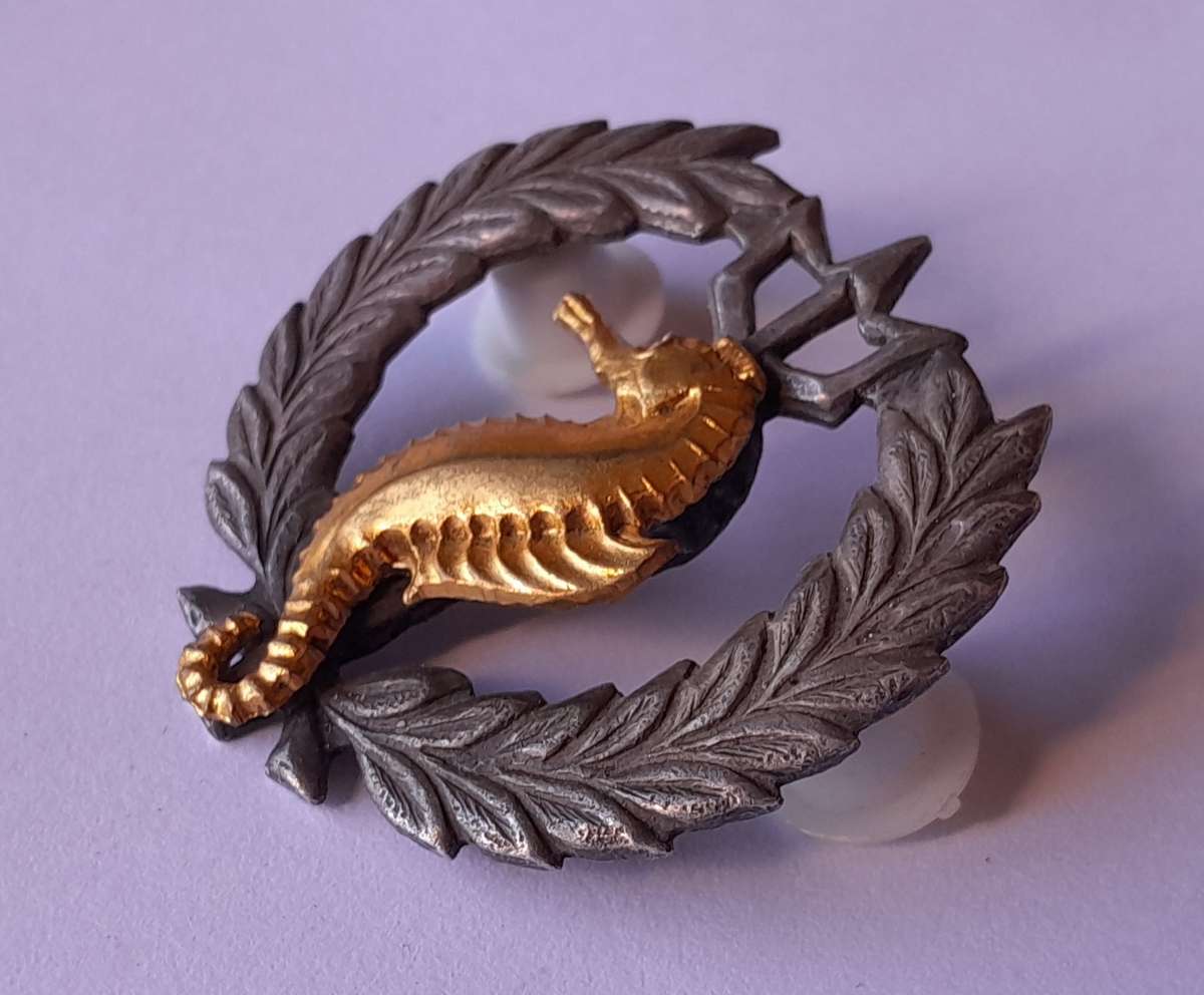 SA Navy Independent Ships & Air/Sea Rescue Flotilla Breast Badge.  Pins Intact.