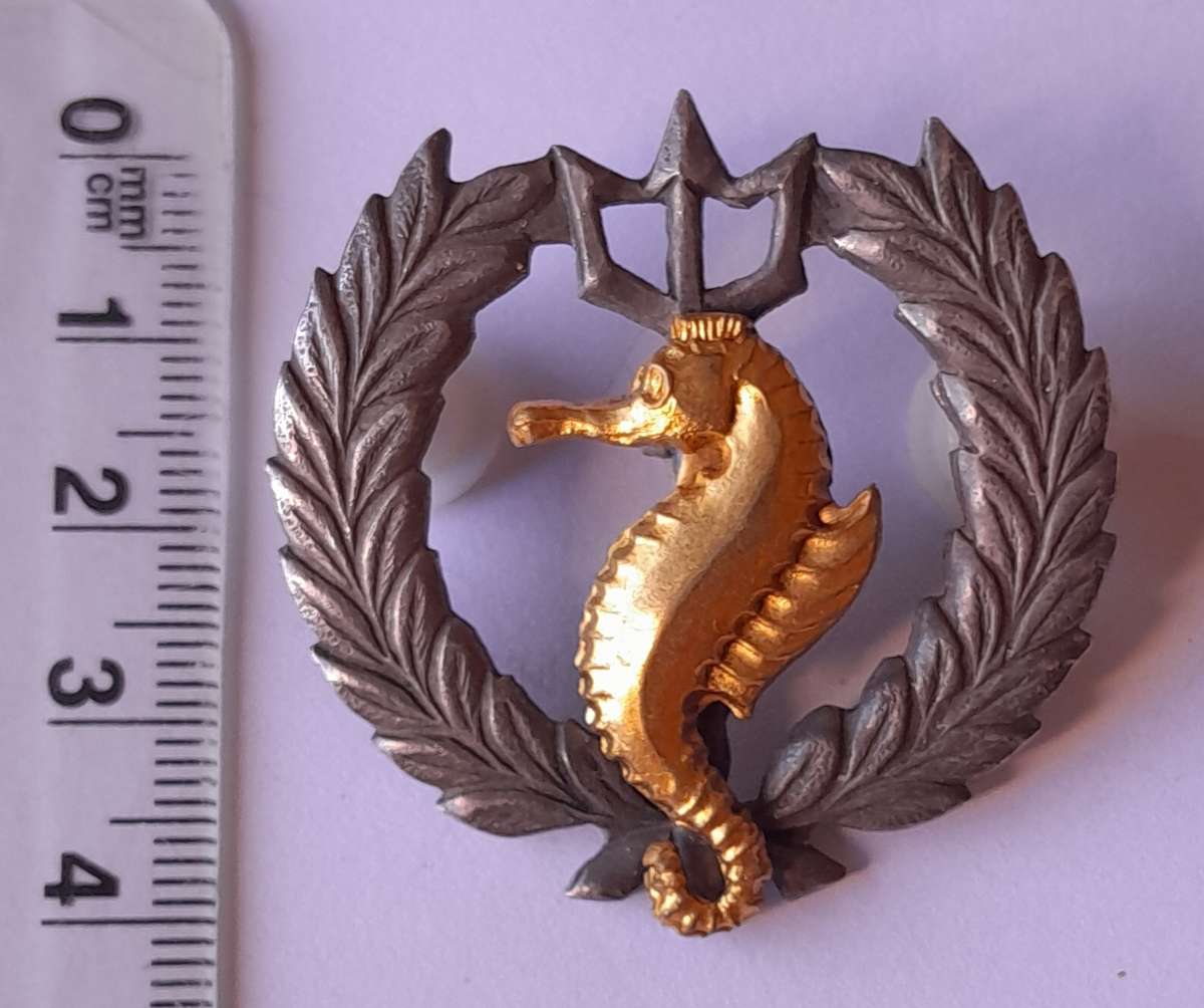 SA Navy Independent Ships & Air/Sea Rescue Flotilla Breast Badge.  Pins Intact.