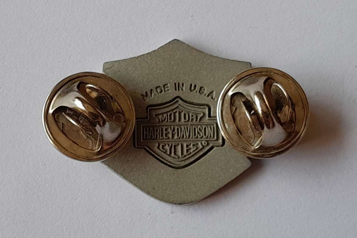 Original Harley Davidson Motorcycles Badge.  Pins Intact.