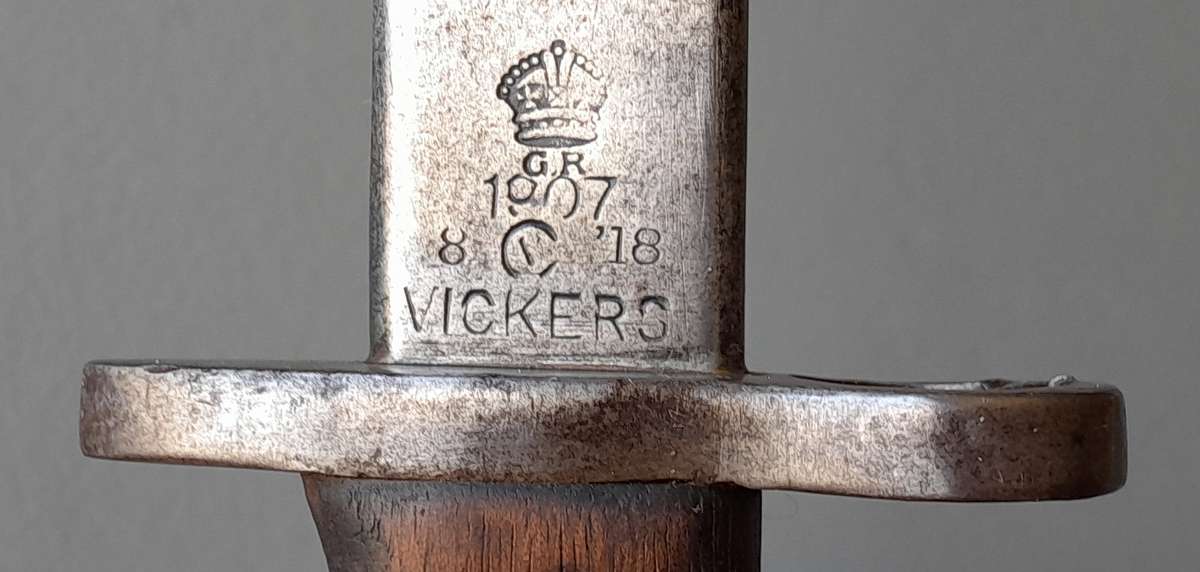 Rare WW1 Vickers Pattern 1907 Sword Bayonet.  Only 10 000 Produced.